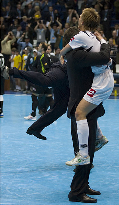 Prudnikov delight! UEFA Futsal Cup Winner. Let's hope the other one flying behind is survived... (Photo courtesy: Konstantin Molchanov)