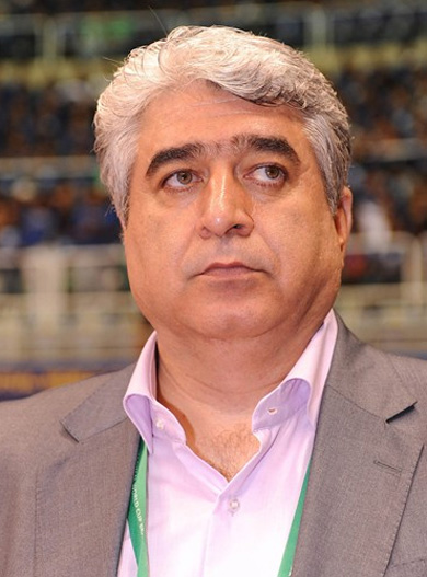 Close up on Hossein Shams, Best National Team Coach of the World in the year 2009 and winner of the Dimitri Nicolaou award! (Photo courtesy: FIFA/FOTO NET)