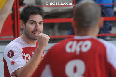 Celebrating a goal with Cico (Photo courtesy: Enrique Serrano)