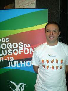Bonnaud during the Lusophone Games in Lisbon (Photo courtesy: Paulista Futsal Federation)