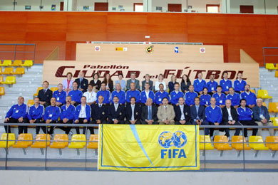 Both groups together (Photo courtesy: Rubio/FIFA)