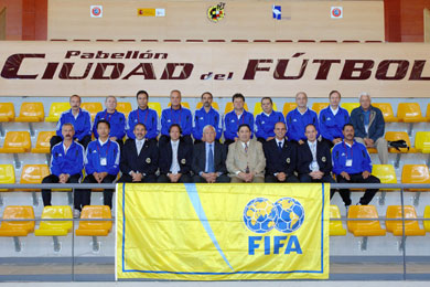 Refereeing FIFA instructors (Photo courtesy: Rubio/FIFA)