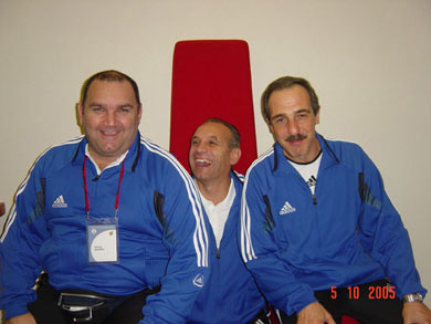 From the left: Carlos Quiros, Vic Hermans and Vicente De Luise (Photo Futsalplanet.com)