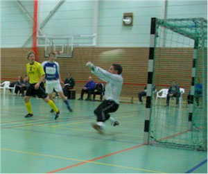 During the match (Photo courtesy: Futsal Suomi)