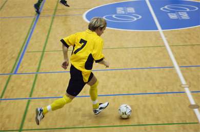 GFT and Finnish National team captain Jani Modig in action (Photo courtesy: Golden Futsal team)