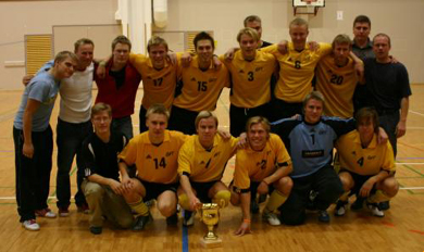 Golden Futsal Team can celebrate! (Photo courtesy: http://www.palloliitto.fi)