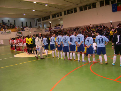 SL Benfica and FSF Tecnocasa Most�les, one more battle after the Copa Iberica! (Photo courtesy: Kebrostress)