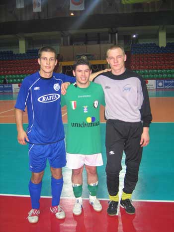 Adriano Foglia surrounded by Matvejevs and Bondars (Photo courtesy: BUGROFF)