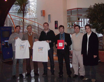 Dominik Tronnier, Ciro Font�o, Luca Balduzzi, Alberto Pastor, Joaquim de Oliveira and Ciro Neto (Photo courtesy: FPFS)