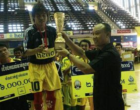 Funan FC won Cambodian Futsal Cup (Photo courtesy: Asean Football Web Site)