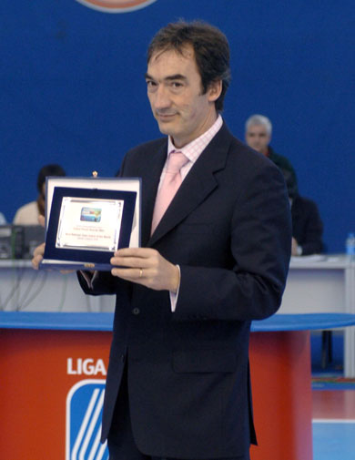 Javier Lozano won again: he*s the best national team coach of the world! (Photo courtesy: Enrique Serrano - LNFS)