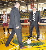 First kick-off was taken by the Turkish Football Federation Chairman Mr. Levent Bicakci (Photo courtesy: Milliyet.com.tr)