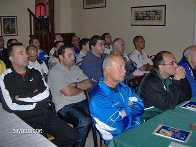 During a lesson (Photo courtesy: Malta Football)