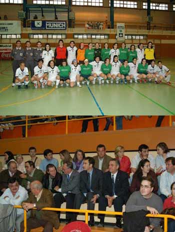Teams, together against hunger - Javier Lozano attending the match