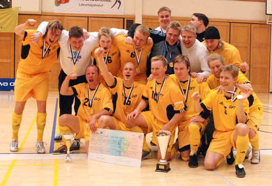 The Champions: Golden Futsal Team (Photo courtesy: Marko Gr�nholm - Futsal Suomi)