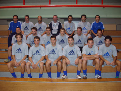 Greek National team working under the Dimitri Nicolaou*s guide (Photo courtesy: Sala News)