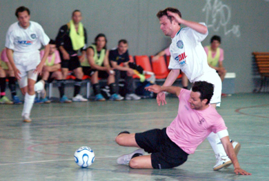 Match 1: Athina 90 - Platon 8-5 (Photo courtesy: Costas Chryssafis - Sala News)
