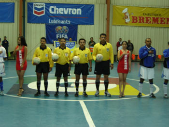 Matches referees and..girls (Photo courtesy: Hector Aragon)