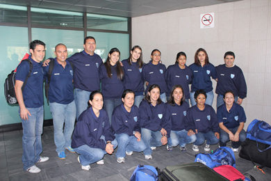 Guatemalan National Team moving towards Spain (Photo courtesy: Futsal Guatemala)