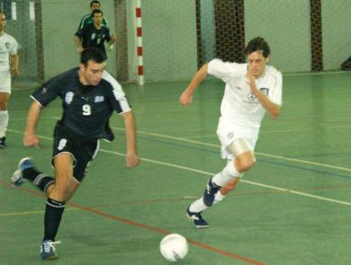 During the match - 1 (Photo courtesy: Kostas Chrisafis - Mini Football News magazine & futsalhellas.gr)