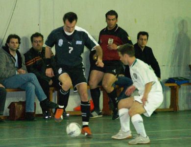 During the match - 2 (Photo courtesy: Kostas Chrisafis - Mini Football News magazine & futsalhellas.gr)