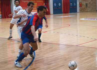 During the match - 3 (Photo courtesy: Kostas Chrisafis - Mini Football News magazine & futsalhellas.gr)