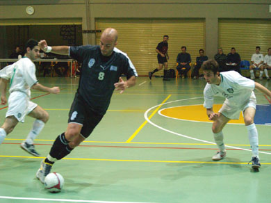 Morfesis vs Begai (Photo courtesy: Kostas Chrisafis - Mini Football News magazine & futsalhellas.gr)