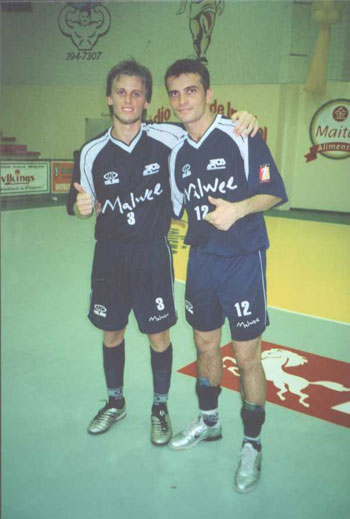 Martin Hernandez with Falc�o