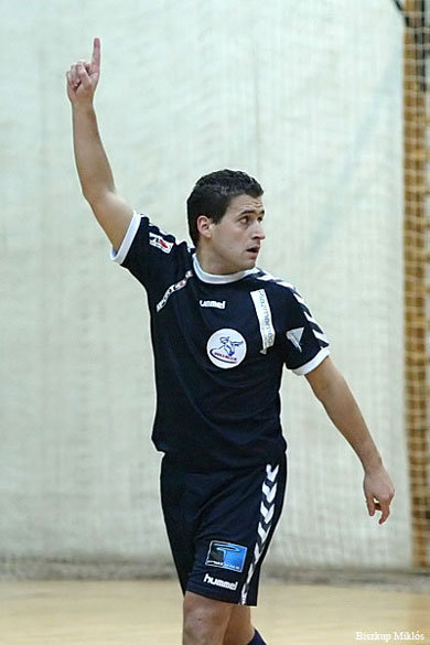 Tamas Lódi celebrating (Photo courtesy: Miklos Biszkup - www.futsal.hu)