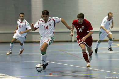 Frank in action (Photo courtesy: Miklos Biszkup - www.futsal.hu)