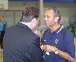 Vic Hermans (on the right) (Photo courtesy: Gabor Suti)