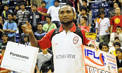 30 goals for the goalscorers title: Bai Boas (Mutiara Hitam) (Photo courtesy: Abdul Rahim - Pro-GOL Magazine)