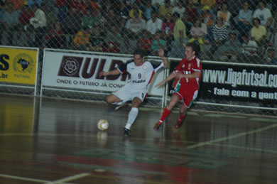 Indio in action during the first match (Photo courtesy: Ulbra)