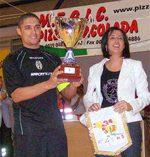 Adelmo (Marca Trevigiana) awarded at the end of the tournament (Photo courtesy: Roberta Cigolotti - Ass. Sportiva Grado 2006) 