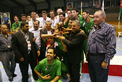 Iraq celebrating the triumph (Photo courtesy: the WAFF Official Web Site)