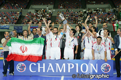 Iran back on glory days! 8th title for the Hossein Shams guys (Photo courtesy: Hiroaki Katsumata - Futsal Graphic)