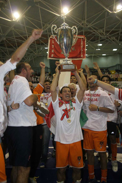 Riccardo Gaucci and his team mates can finally celebrate! (Photo courtesy: Carlo Giuliani)