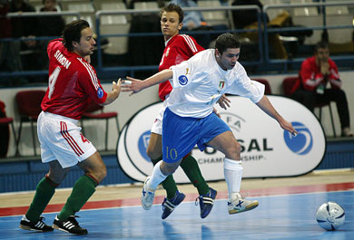 Adriano Foglia in action (Photo courtesy: Joe Pepler - UEFA)