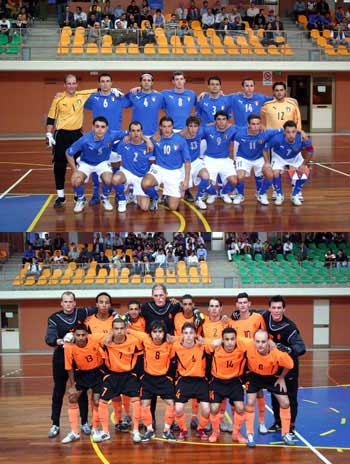 Italy and Netherlands (Photo courtesy: www.divisionecalcioa5.it)