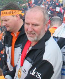 Jarico celebrating the Liga Futsal 2006 (Photo courtesy: Renato Zaro - ACBF)