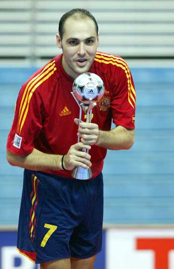 Guatemala*s hero Javi Rodriguez is still an absolute futsal craque! Congratulations Javi... (Photo courtesy: Leadtek Sports)