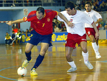 Javi Rodriguez in action (Photo courtesy: Enrique Serrano - LNFS) 