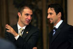 Javi Sanchez and Paulo Roberto (Photo courtesy: Enrique Serrano - LNFS)