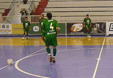 John Deere players training before the match (Photo courtesy: John Deere Futsal)