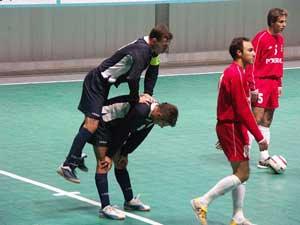 Karaka Mostar players celebrating a goal