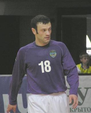 Serhiy Koridze with his previous team Dina Moscow (Photo courtesy: www.superleague.ru)