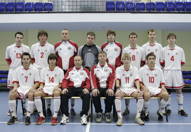 Latvian National Team Under 21 (Photo courtesy: Latvian Futsal Committee)