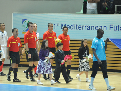 Danijel Janosevic, Gregor Kovacic, Mohamed Abid and Said Nouri: the whistles* squad is ready! (Photo courtesy: Mohammed Zayed)