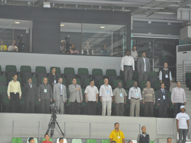 Vip Zone in Tripoli, ready for the big game! (Photo courtesy: Mohammed Zayed)