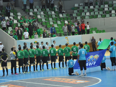 Libyan national anthem, few seconds before the start (Photo courtesy: Mohammed Zayed)